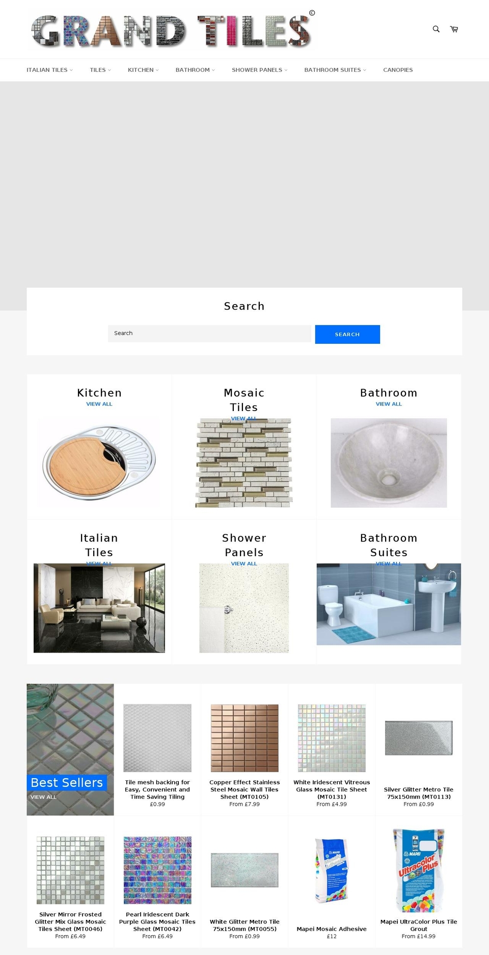 grandtaps.com — Shopify storefront screenshot