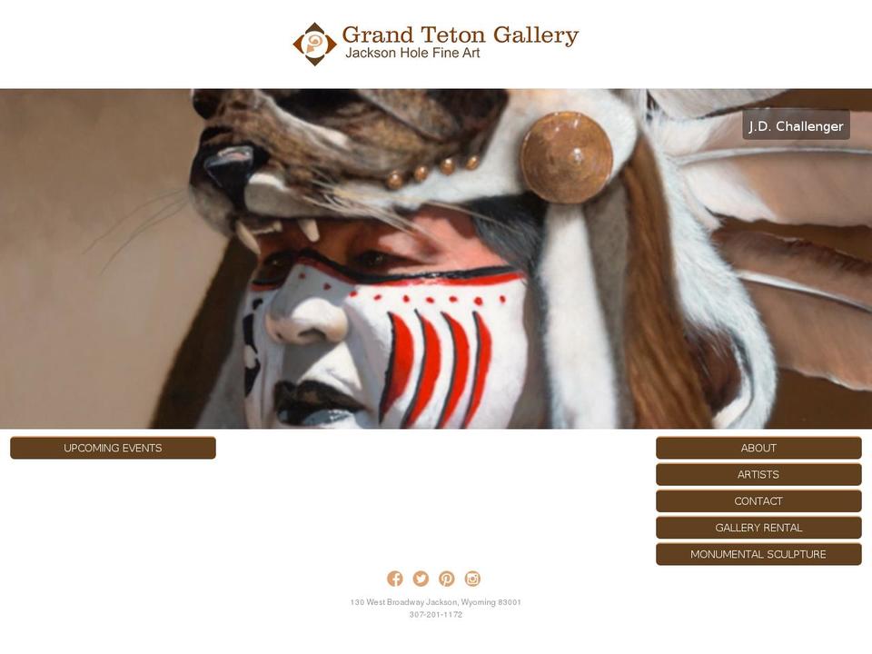 grandtetongallery.com shopify website screenshot