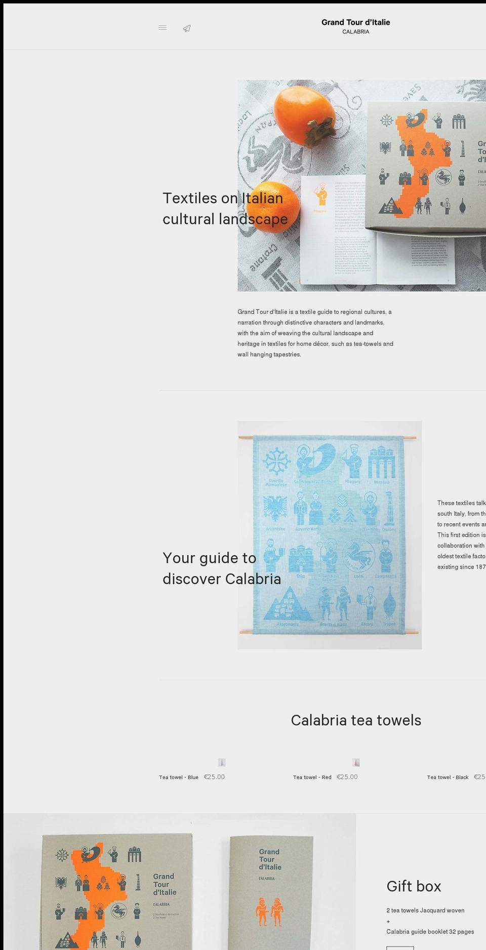 grandtourcalabria.it shopify website screenshot