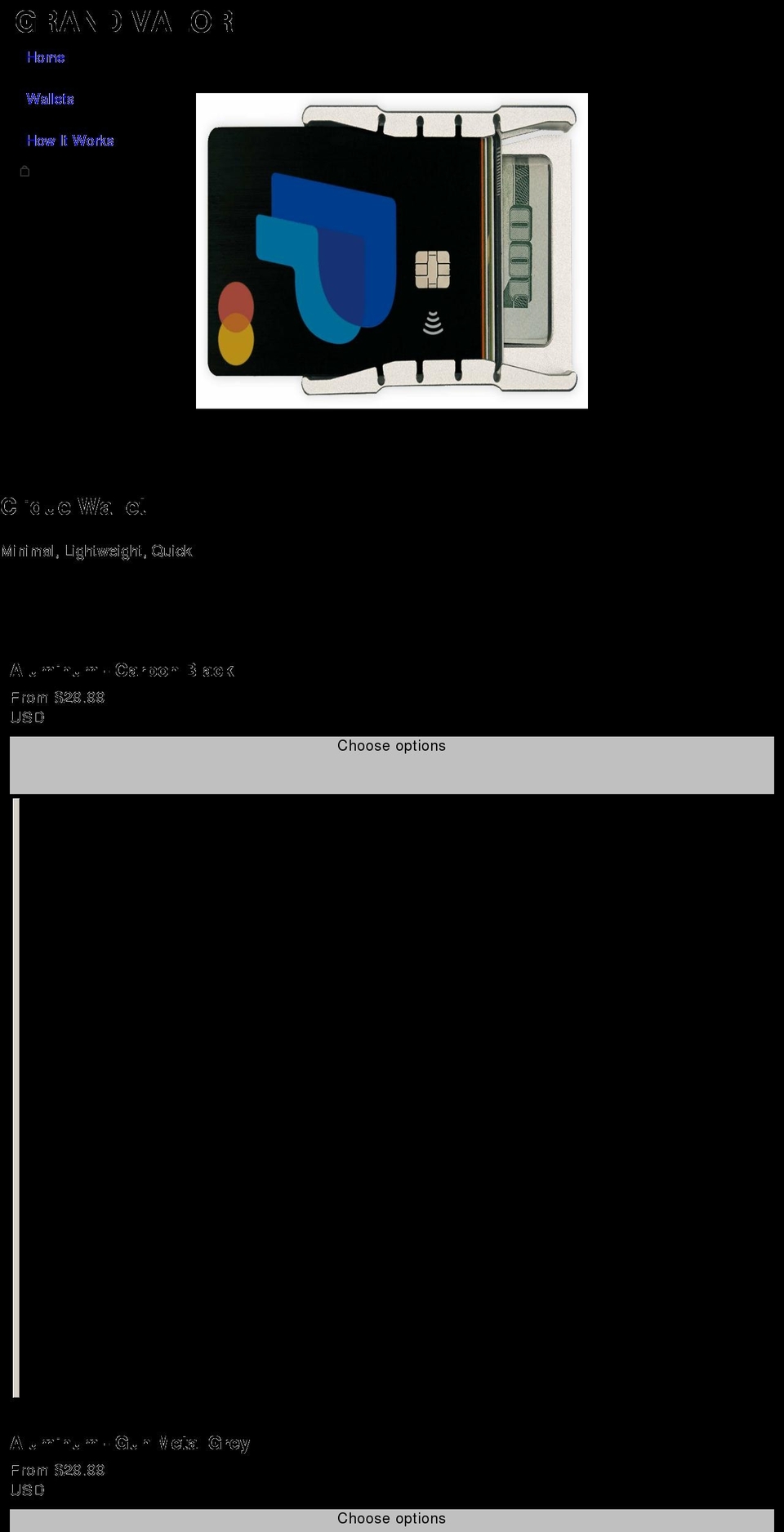 grandvalor.com shopify website screenshot