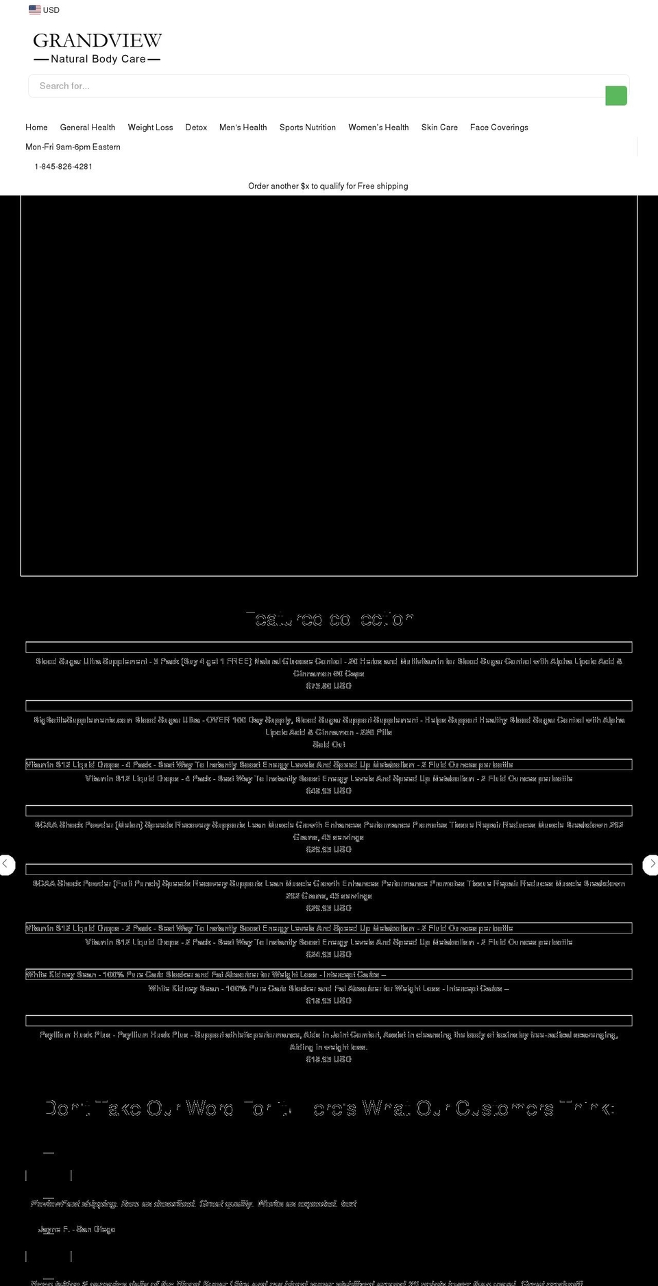 grandviewnbc.com — Shopify storefront screenshot