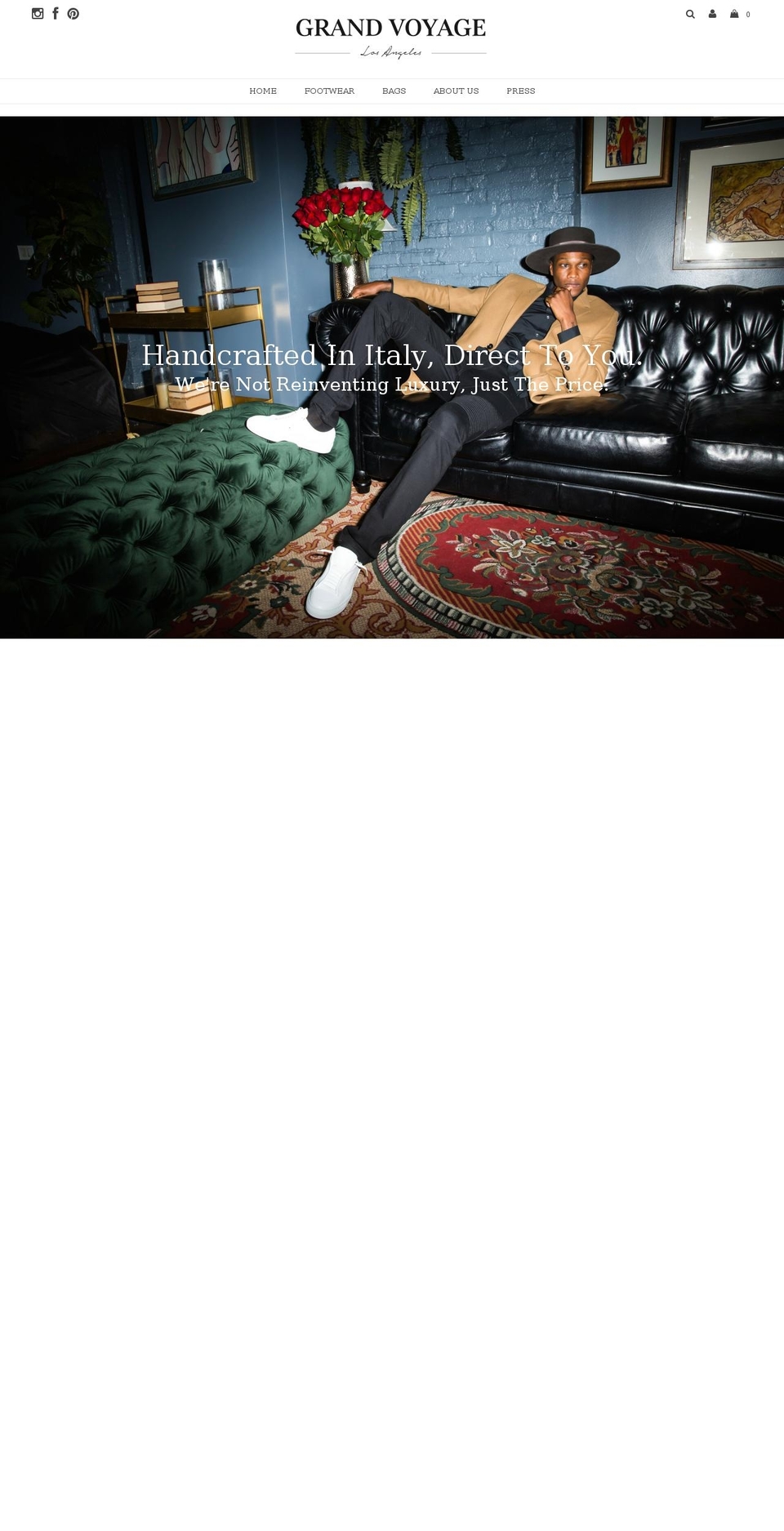 grandvoyagela.com shopify website screenshot