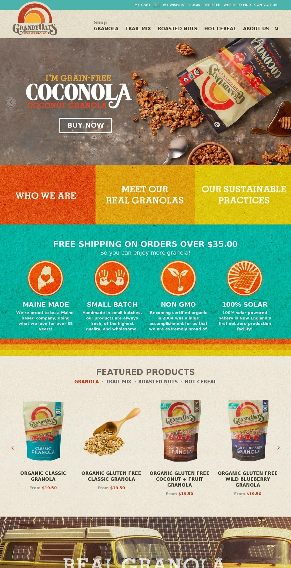 grandyoats.com shopify website screenshot