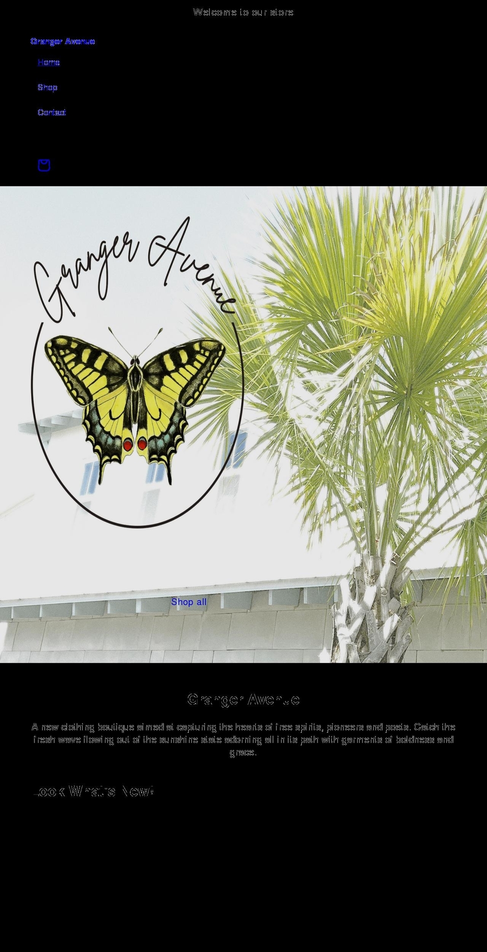 grangeravenue.com shopify website screenshot