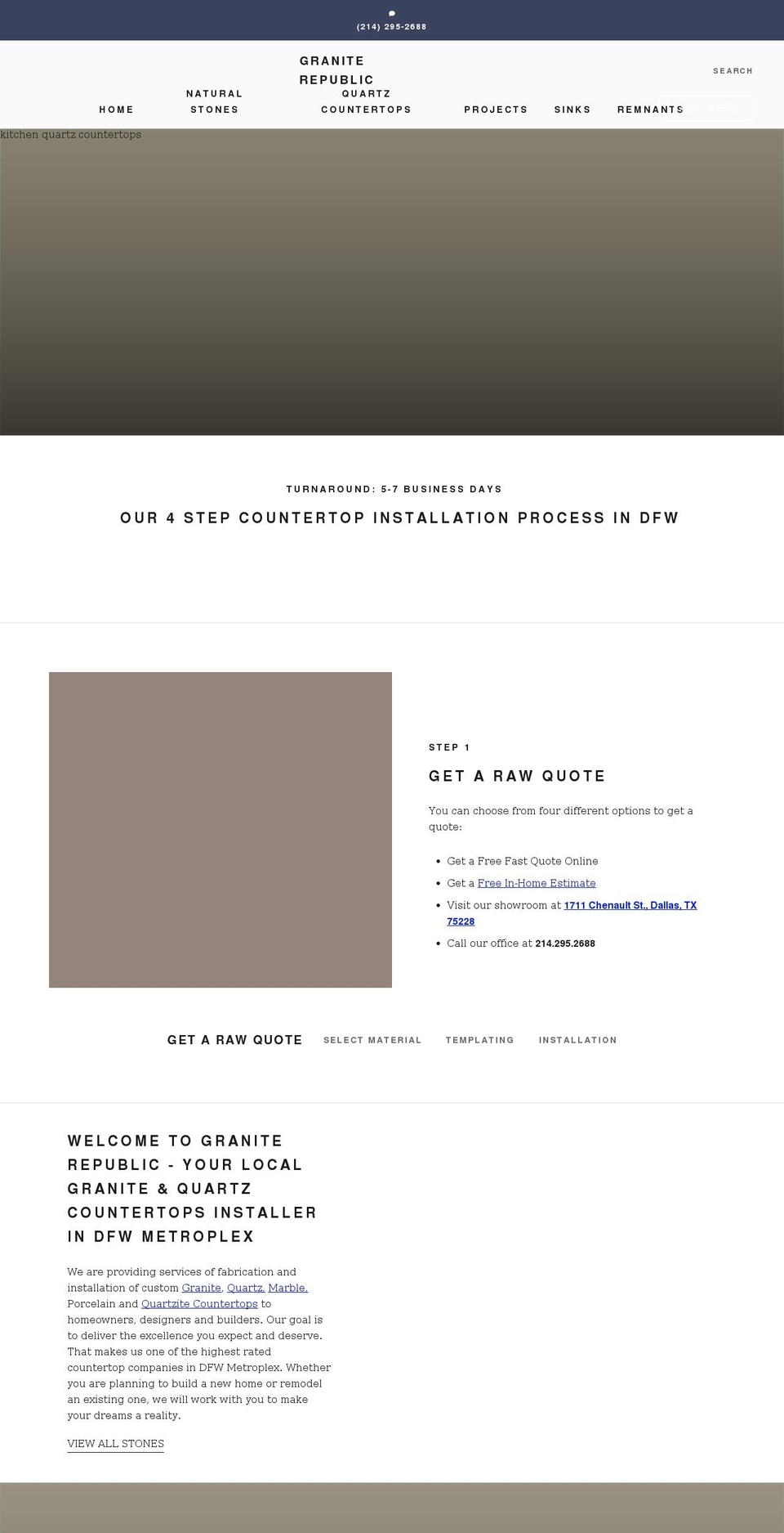 graniterepublic.com shopify website screenshot