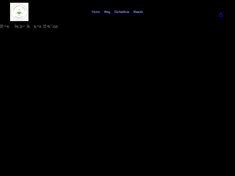 granitestateherbals.com shopify website screenshot