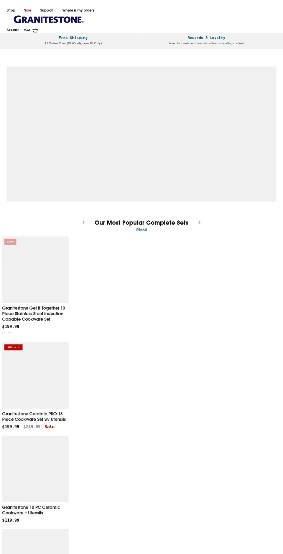 granitestonefamily.com shopify website screenshot