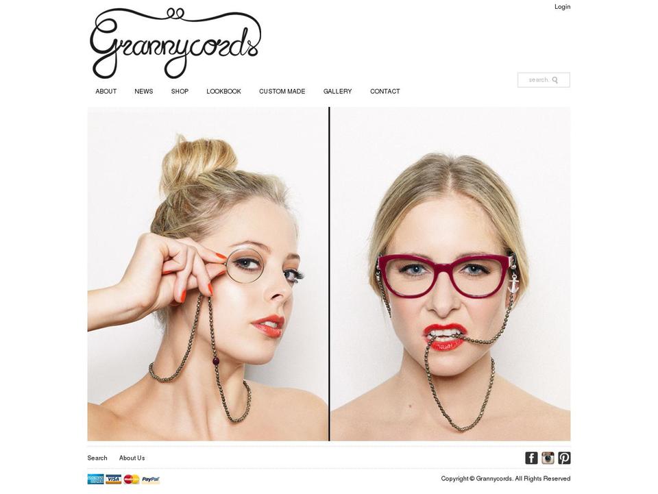 grannycords.no shopify website screenshot