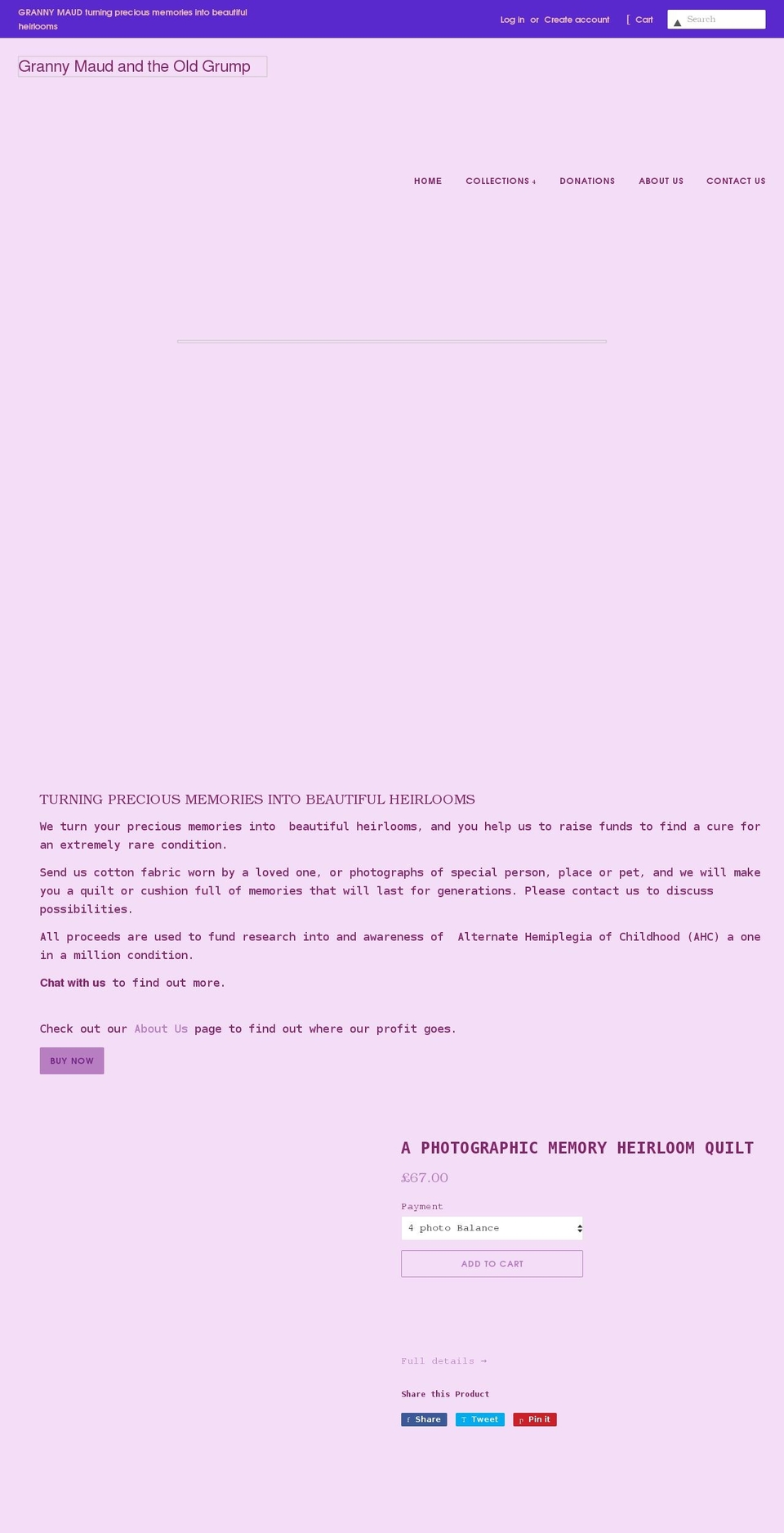 grannymaud.co.uk shopify website screenshot
