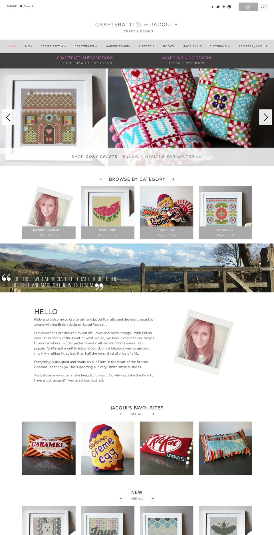 grannystitch.com shopify website screenshot