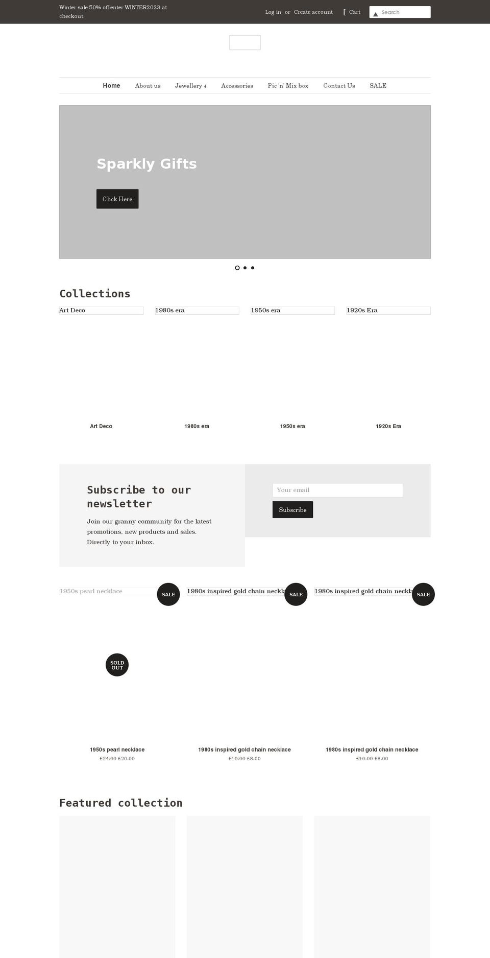 grannyswardrobe.co.uk shopify website screenshot