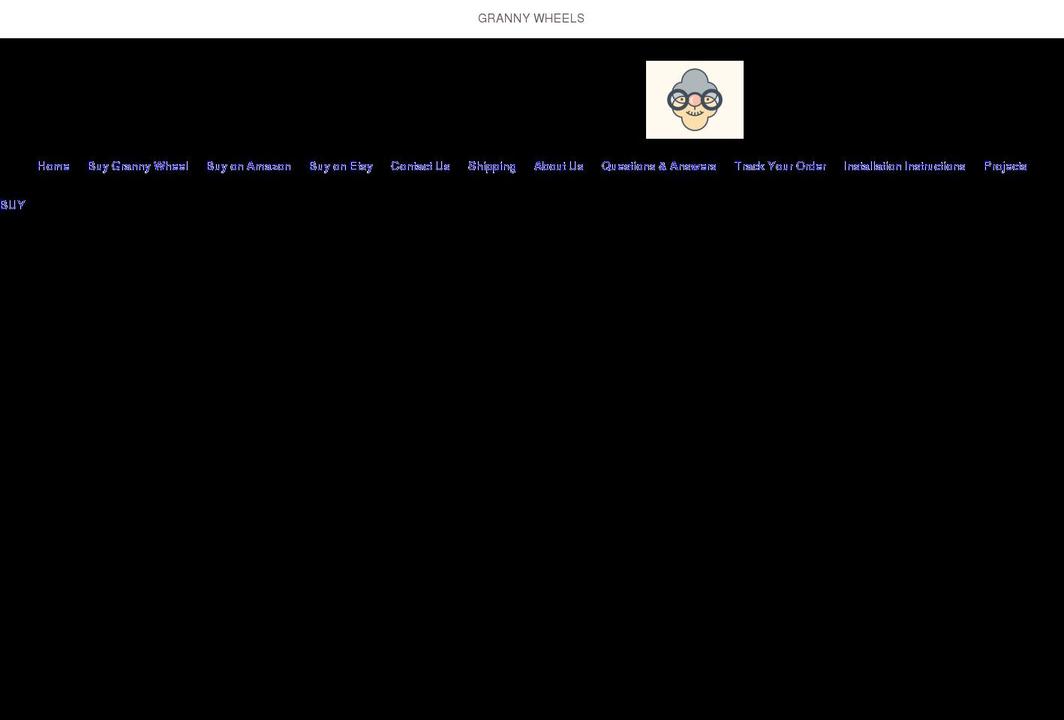grannywheels.com shopify website screenshot