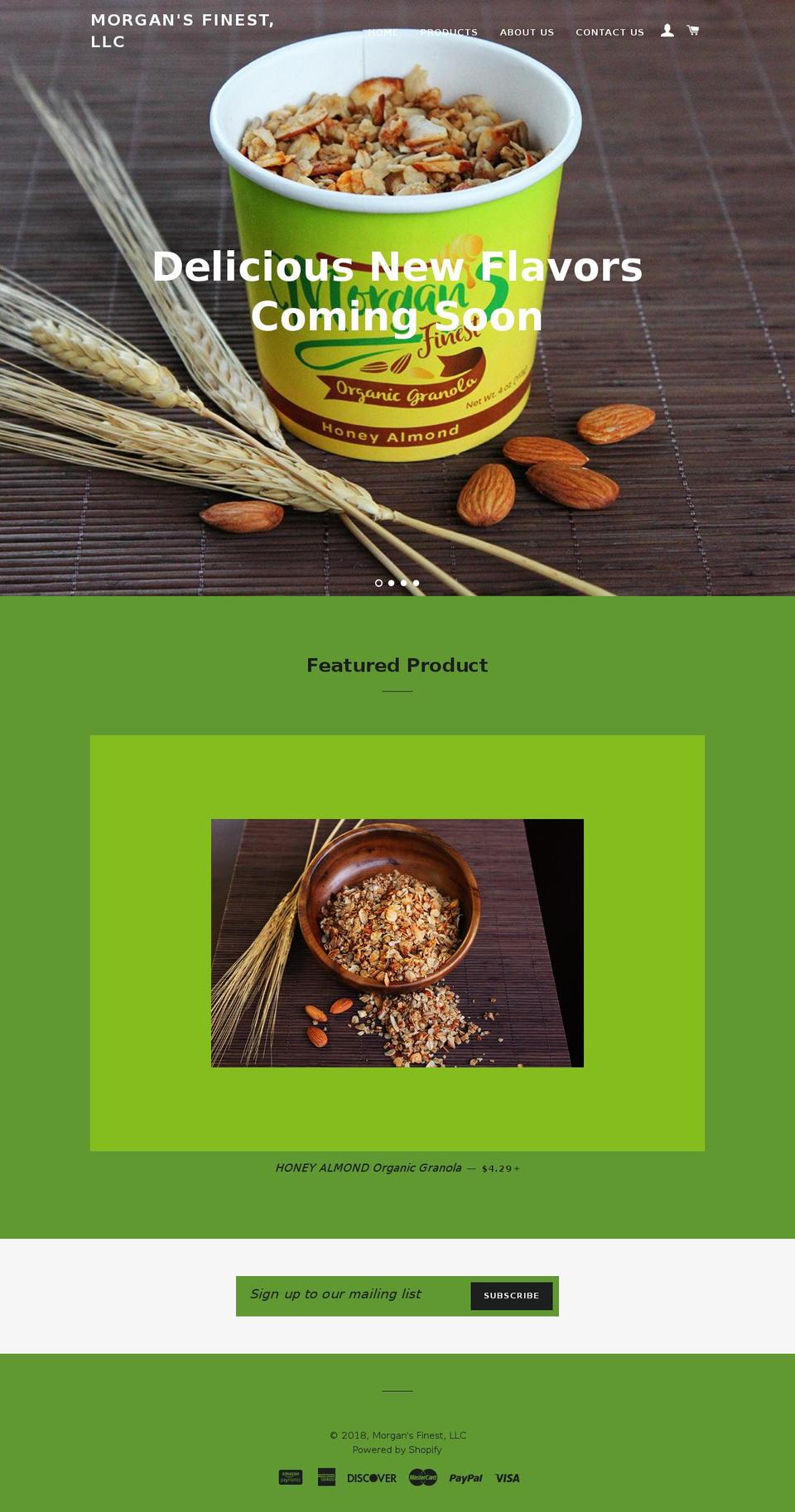 granolastore.net shopify website screenshot