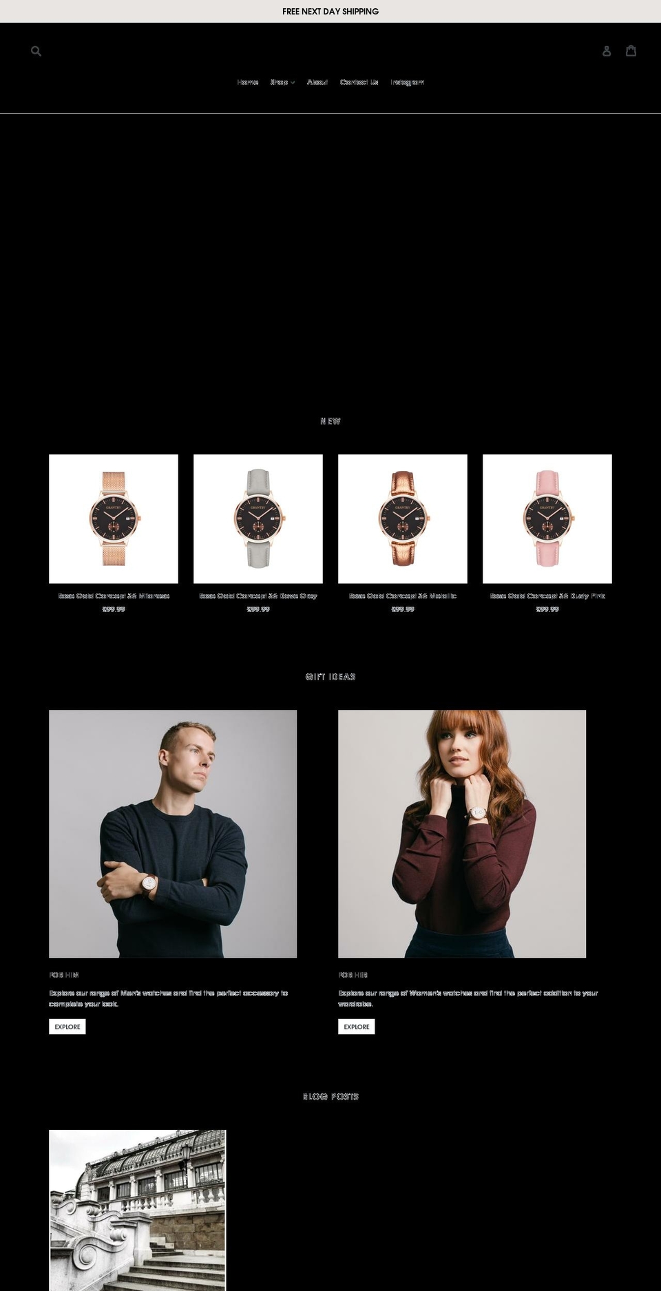 grantby.com — Shopify storefront screenshot
