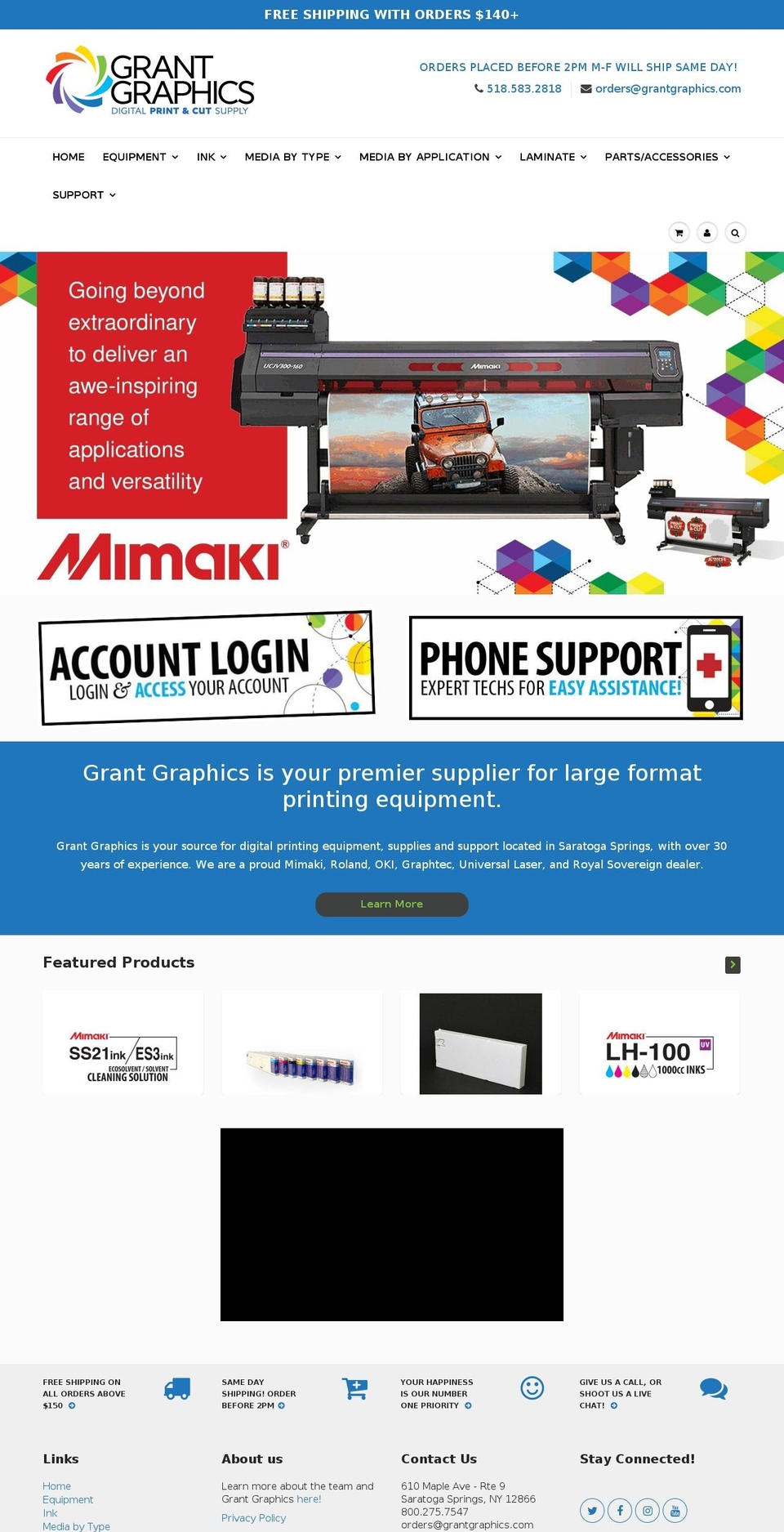 grantgraphics.com shopify website screenshot