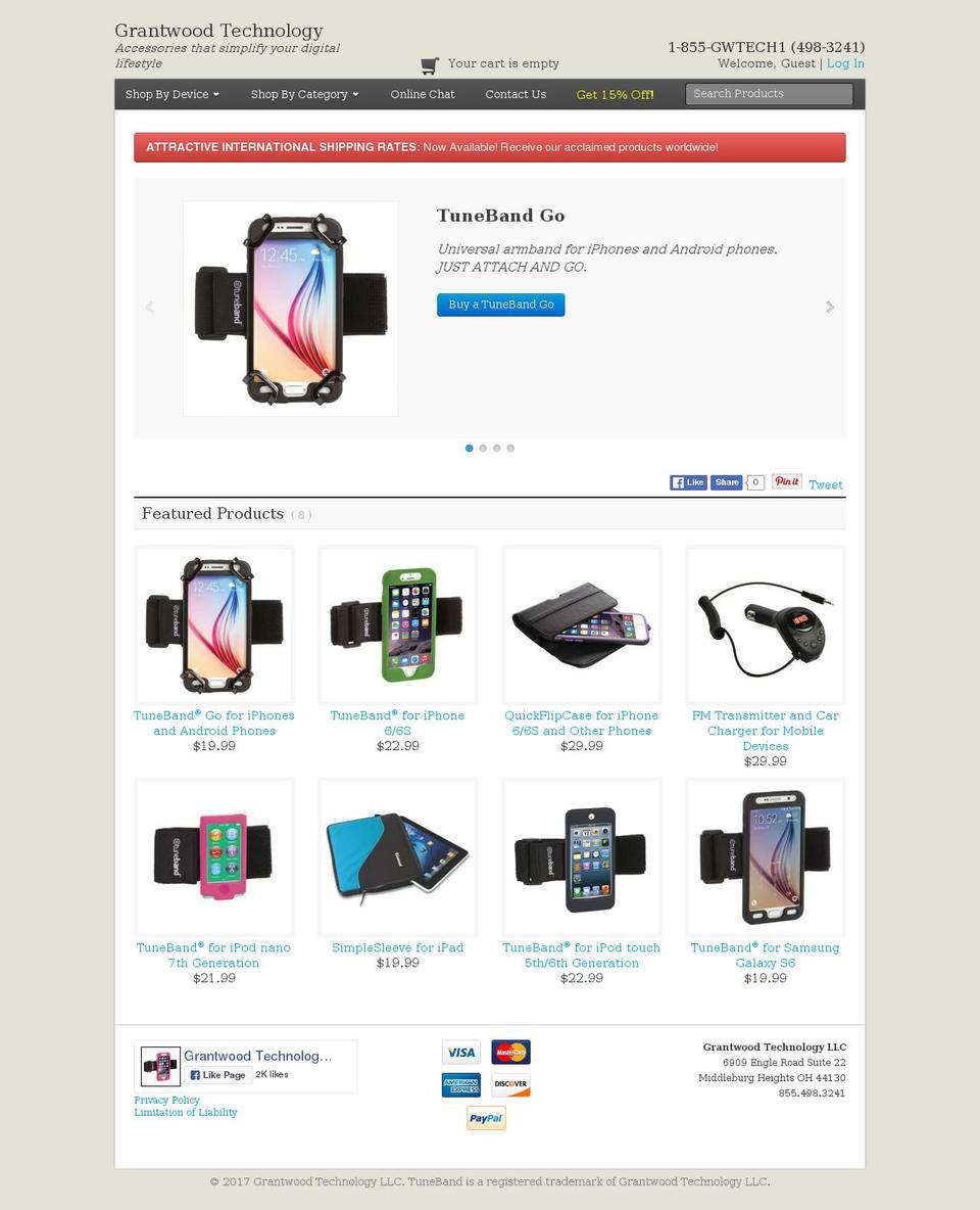 Grantwood Shopify theme site example grantwoodtech.com