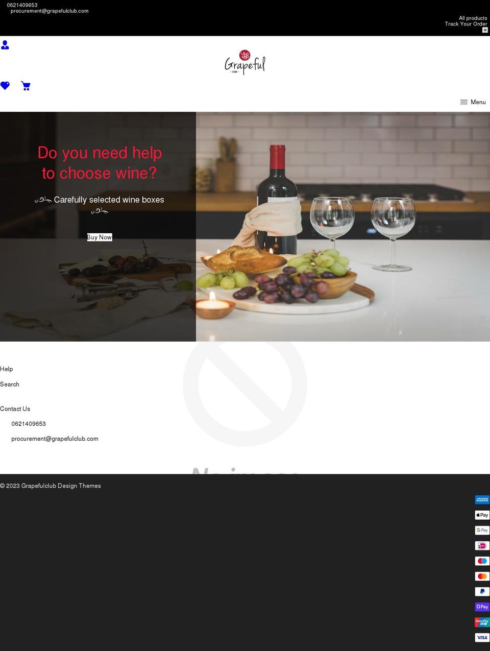 Winee Shopify theme site example grapefulclub.com