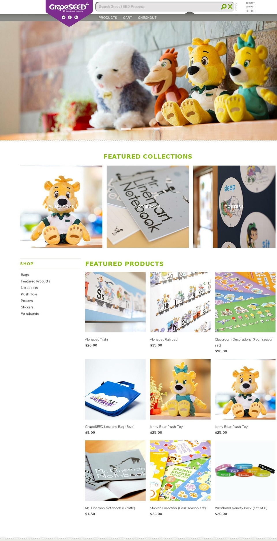 grapegoodies.com — Shopify storefront screenshot