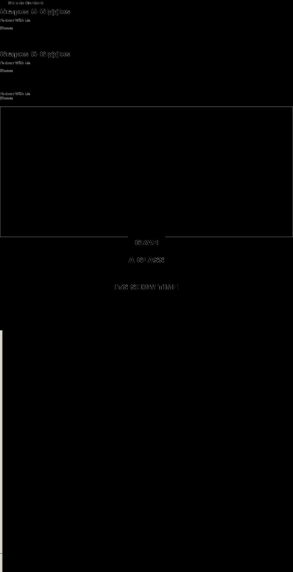 grapesandgiggles.com — Shopify storefront screenshot