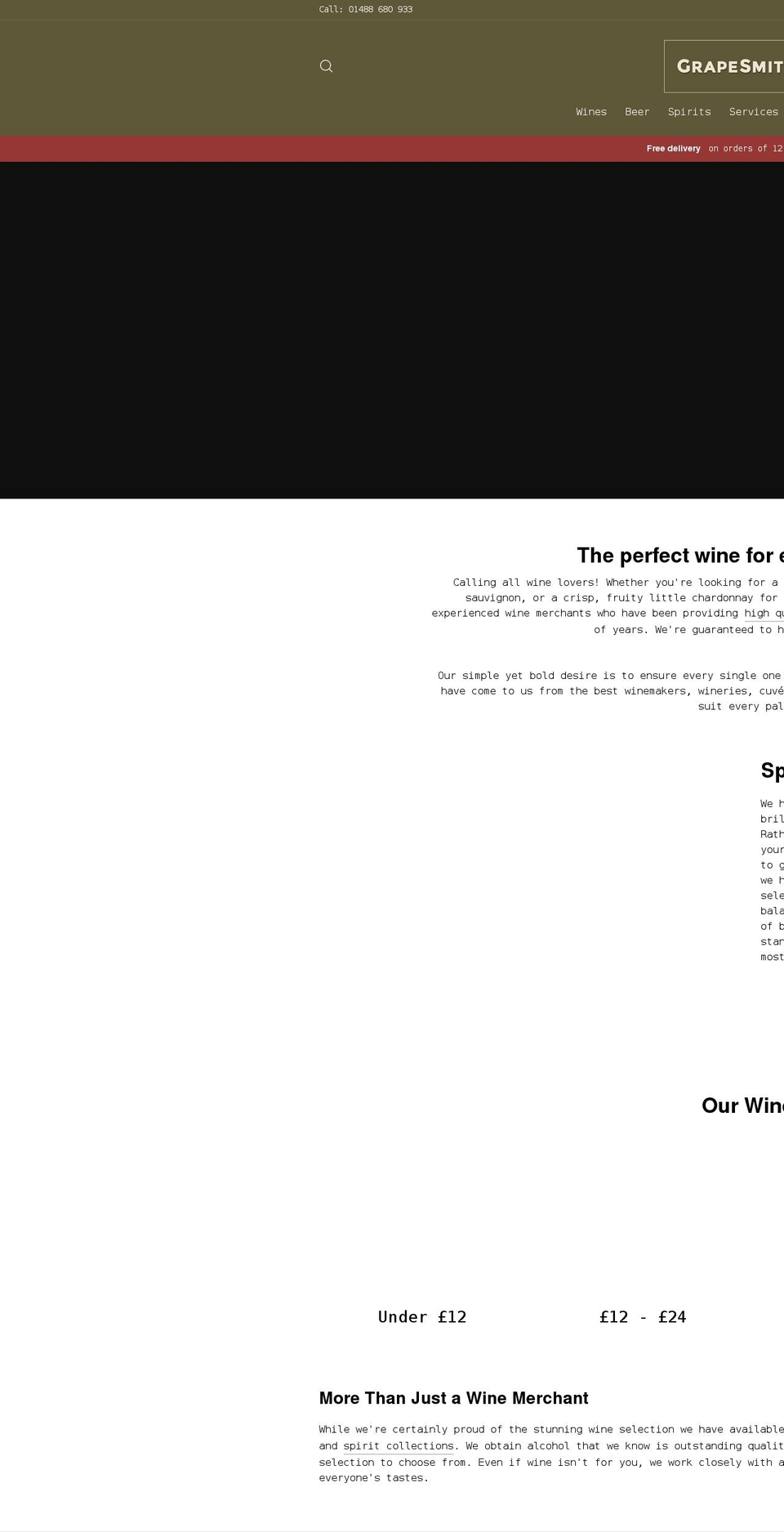 grapesmith.co.uk shopify website screenshot