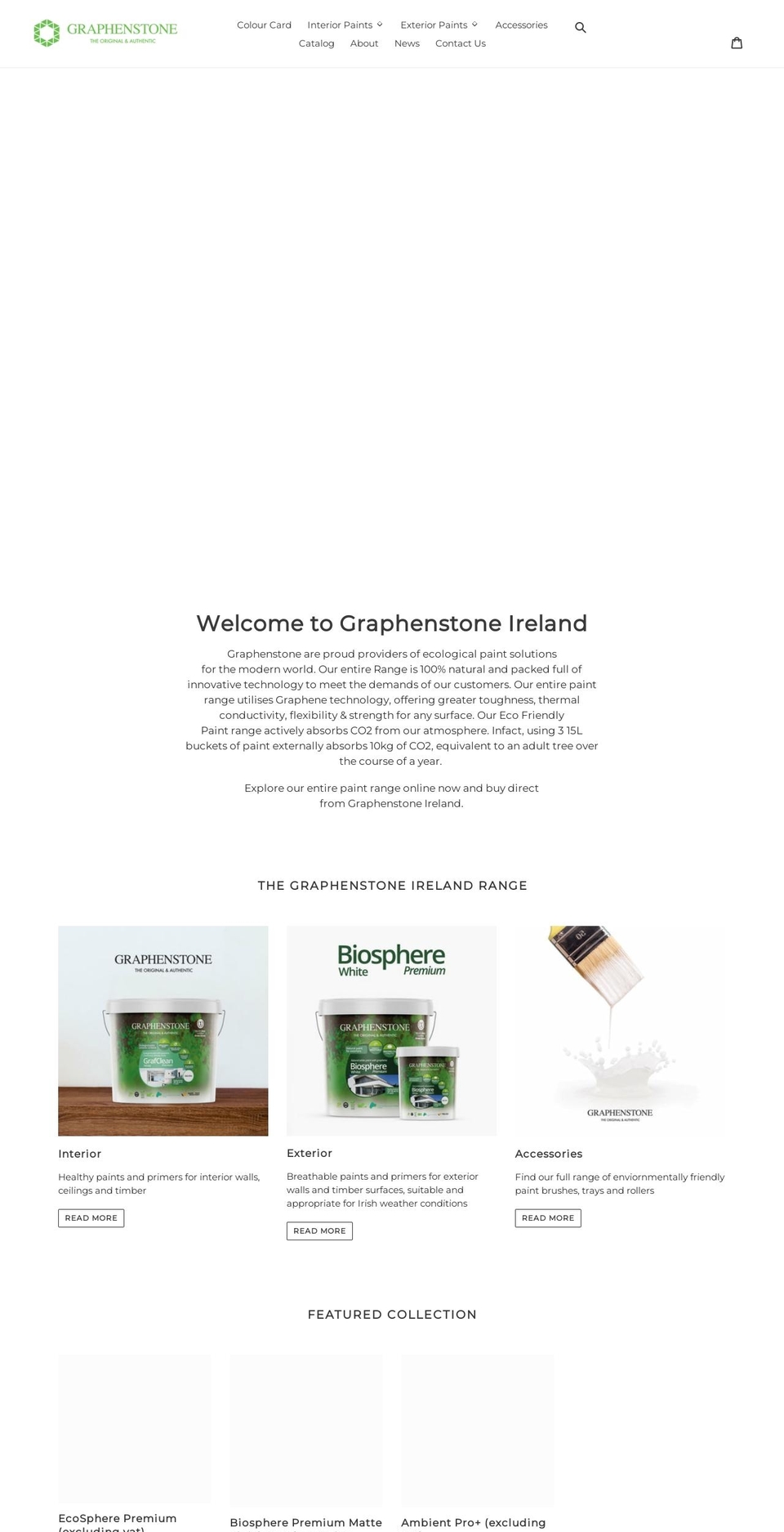 graphenstoneshop.ie shopify website screenshot
