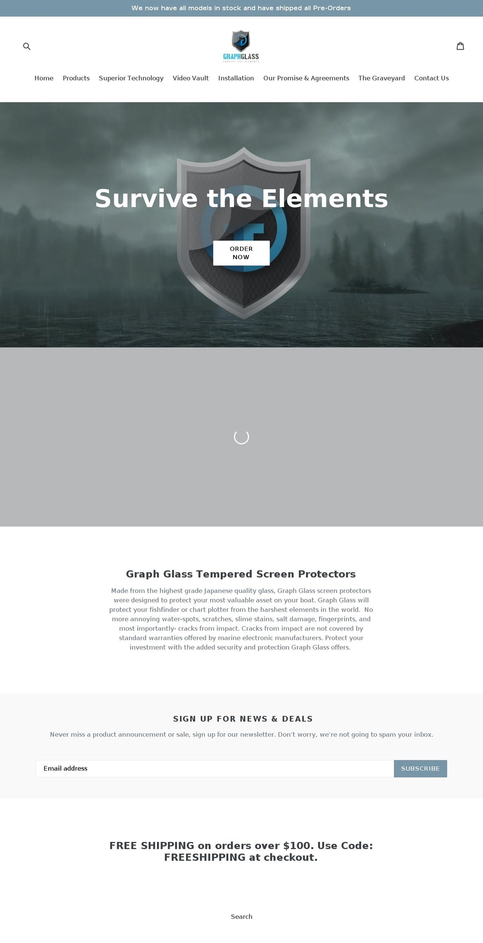 graphglass.com — Shopify storefront screenshot