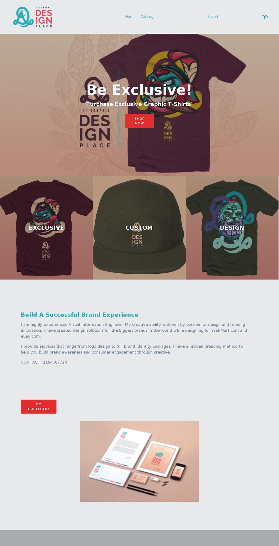 graphicdesignplace.com — Shopify storefront screenshot