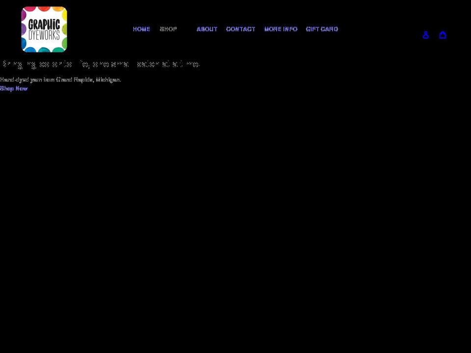 graphicdyeworks.com shopify website screenshot
