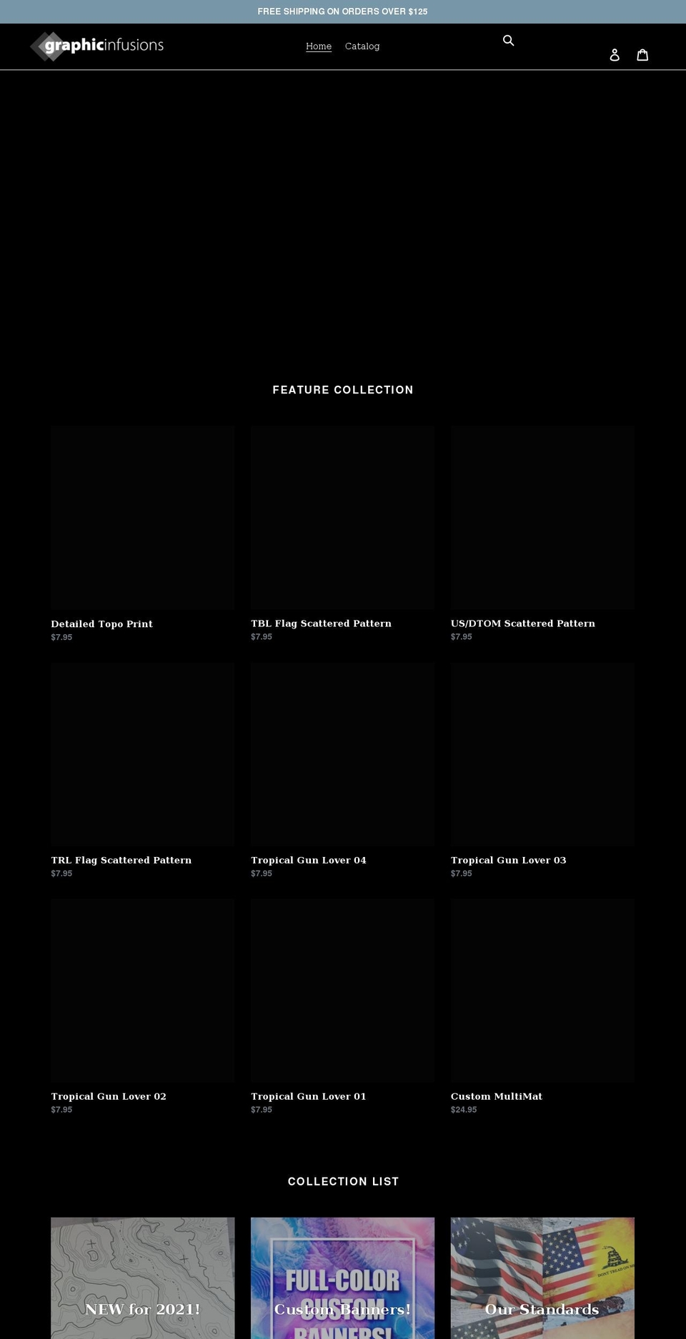 graphicinfusions.com shopify website screenshot
