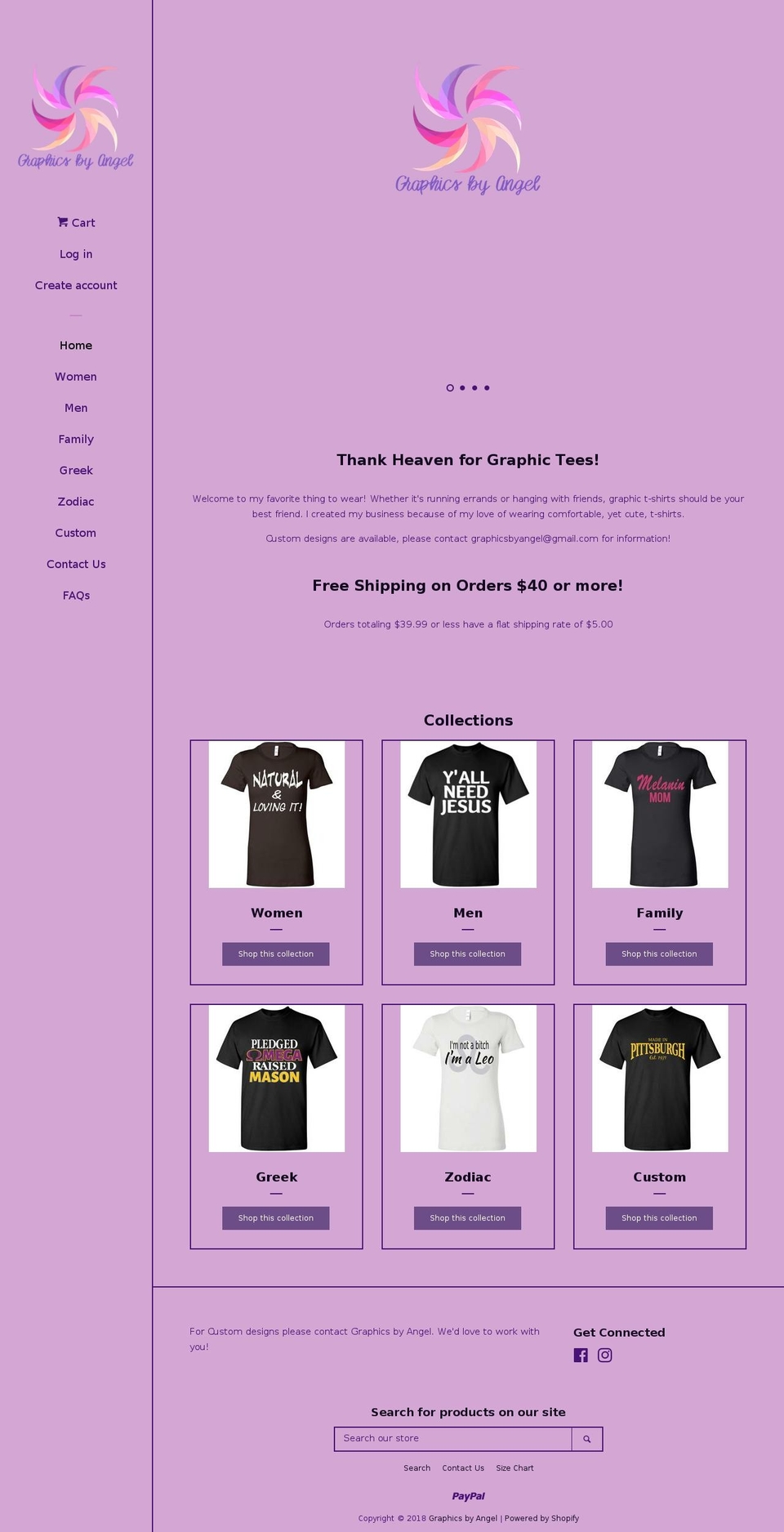 graphicsbyangel.com — Shopify storefront screenshot