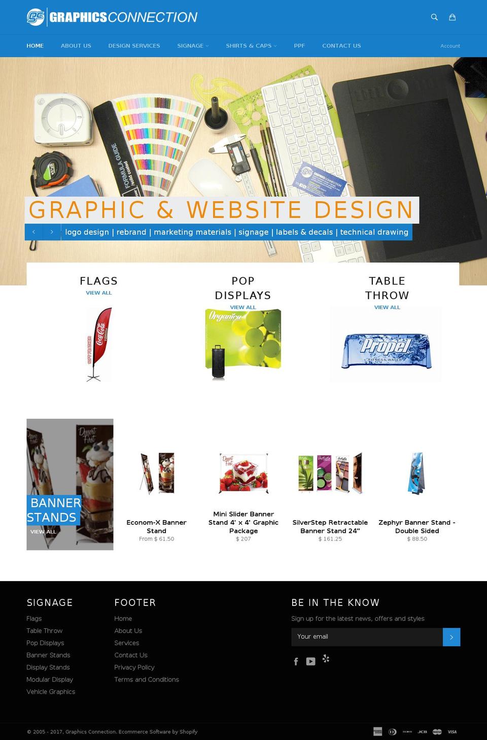 graphicsconnection1.com shopify website screenshot