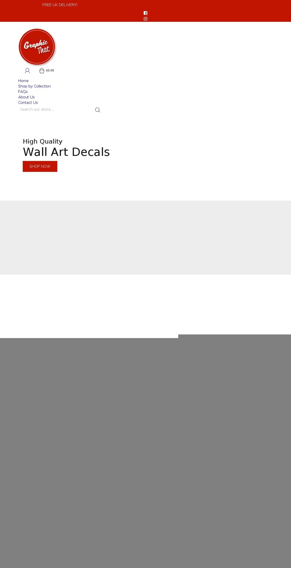 graphicthat.co.uk shopify website screenshot