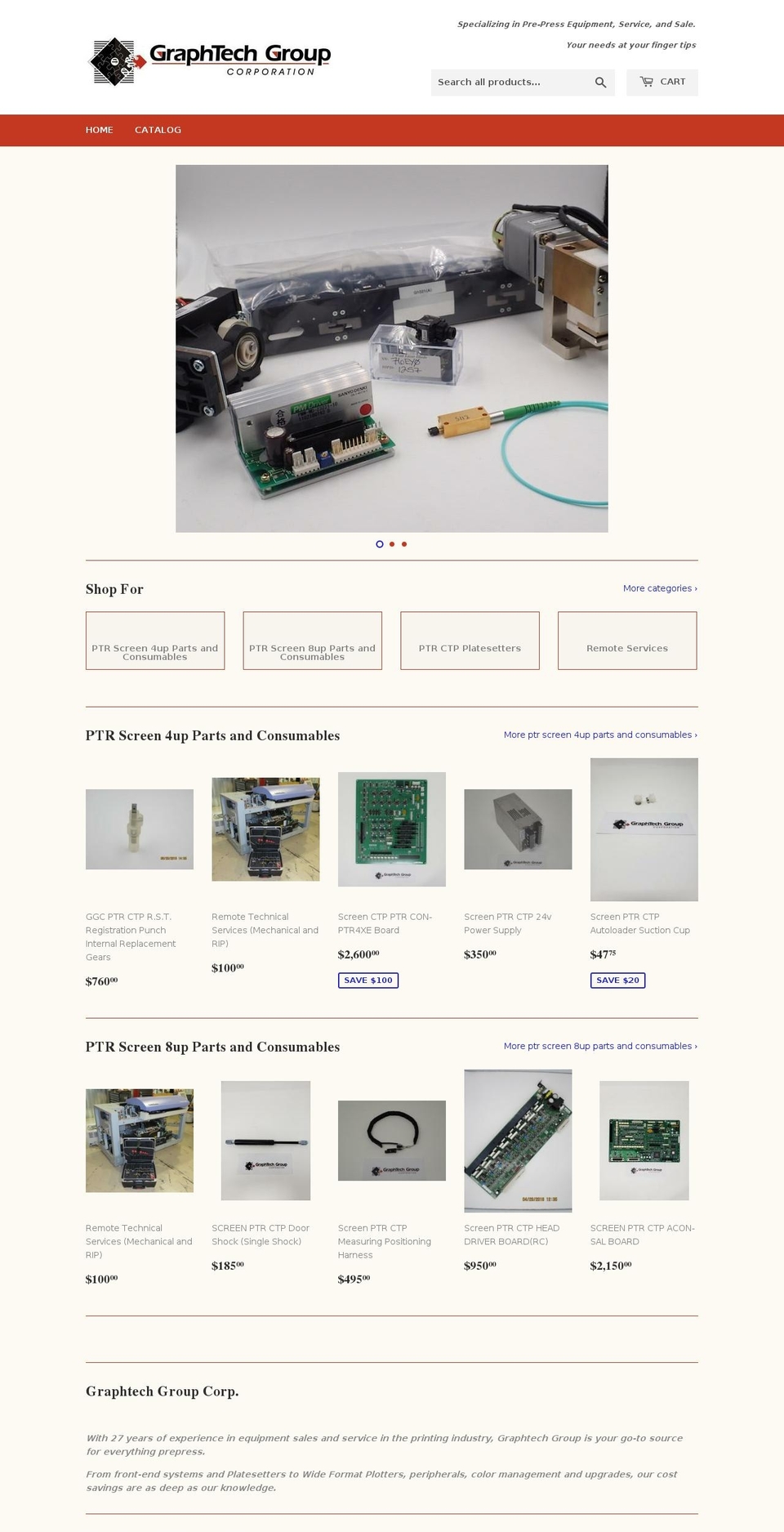 graphtechgroupstore.com — Shopify storefront screenshot