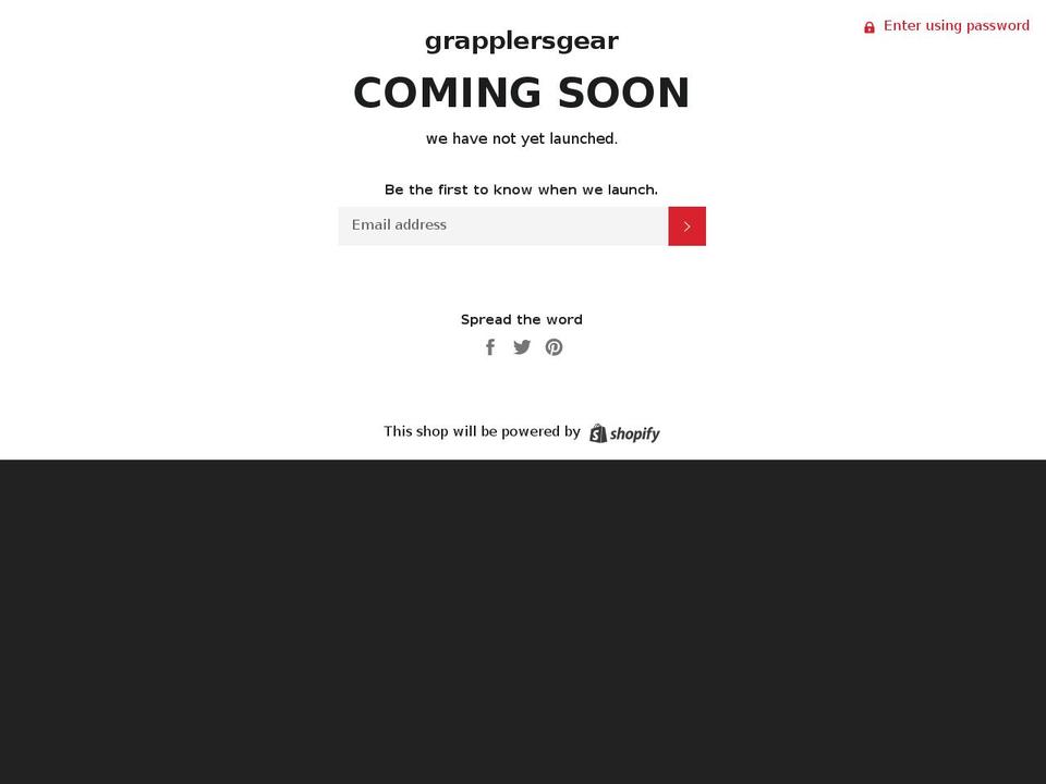 grapplersgear.com — Shopify storefront screenshot