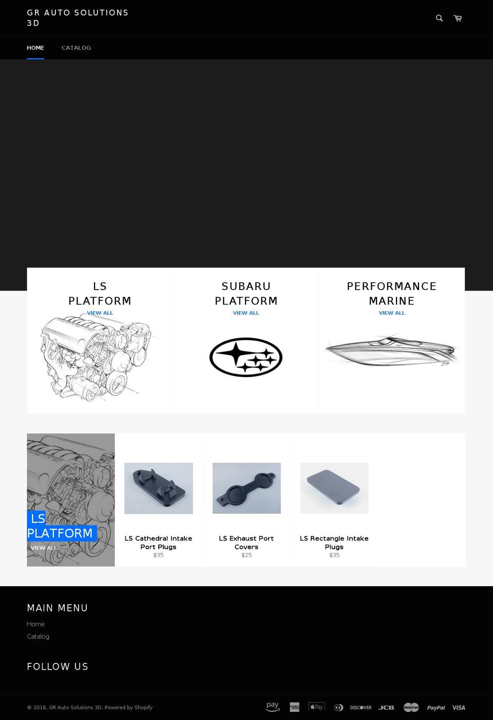gras3d.com — Shopify storefront screenshot