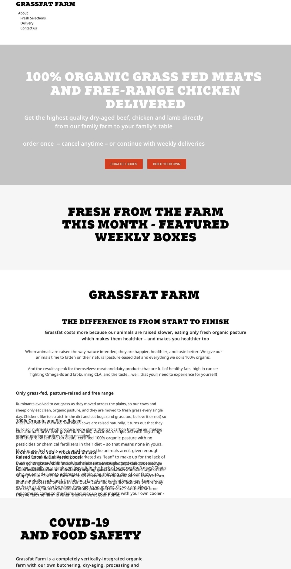 grassfat.com shopify website screenshot