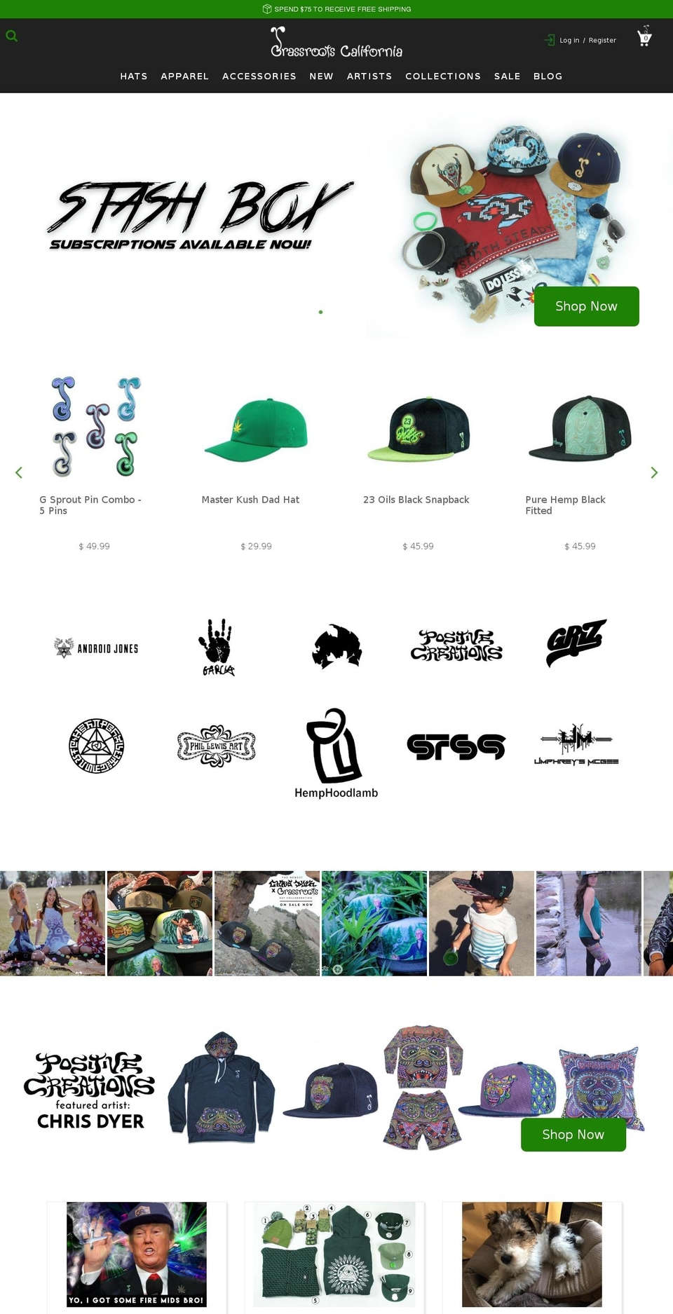 Kaleidico 2 - A Shopify theme site example grassroots-canada.com