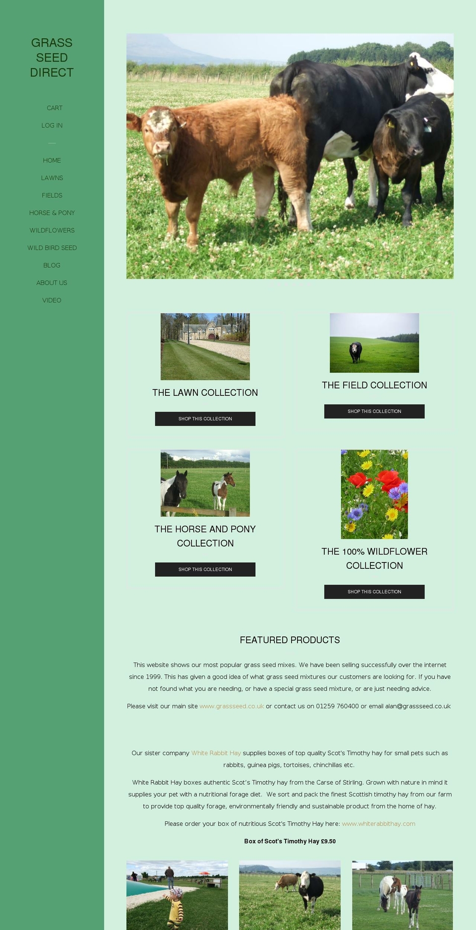 grassseeddirect.myshopify.com shopify website screenshot