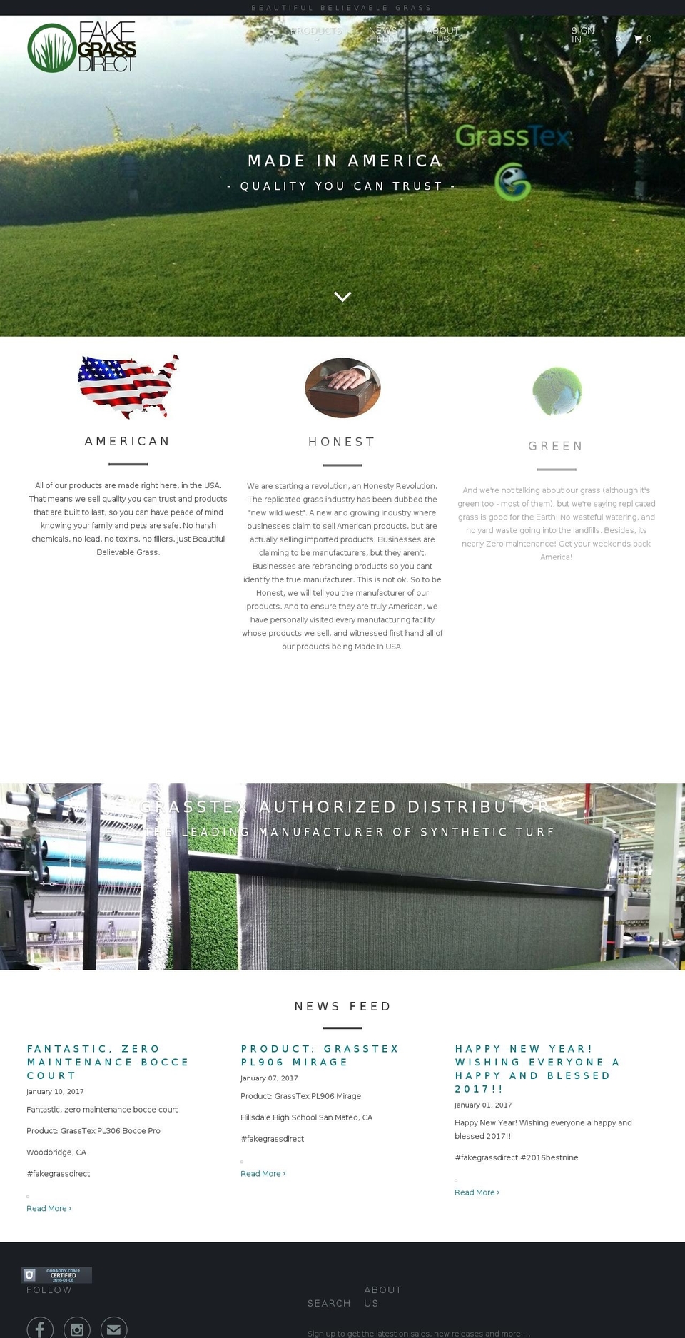 grasstex.org shopify website screenshot