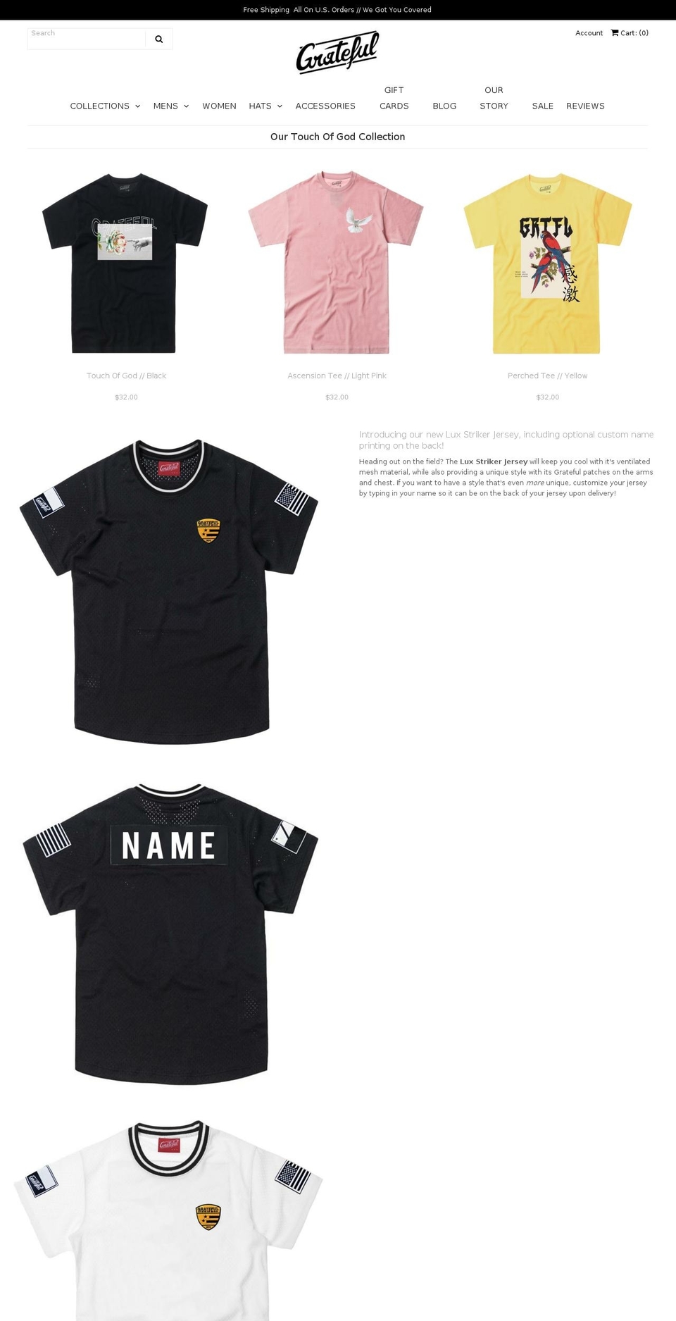 Copy of Vantage-Yotpo Support Shopify theme site example gratefulapparel.com