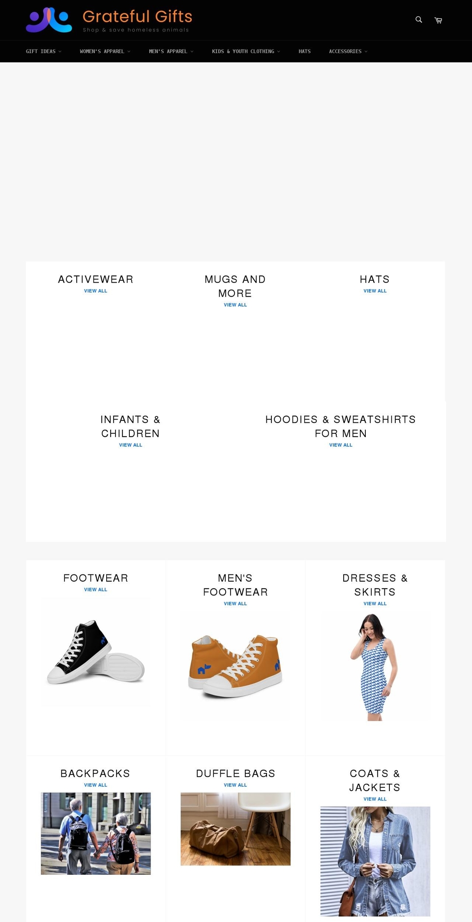 gratefulgifts.store shopify website screenshot