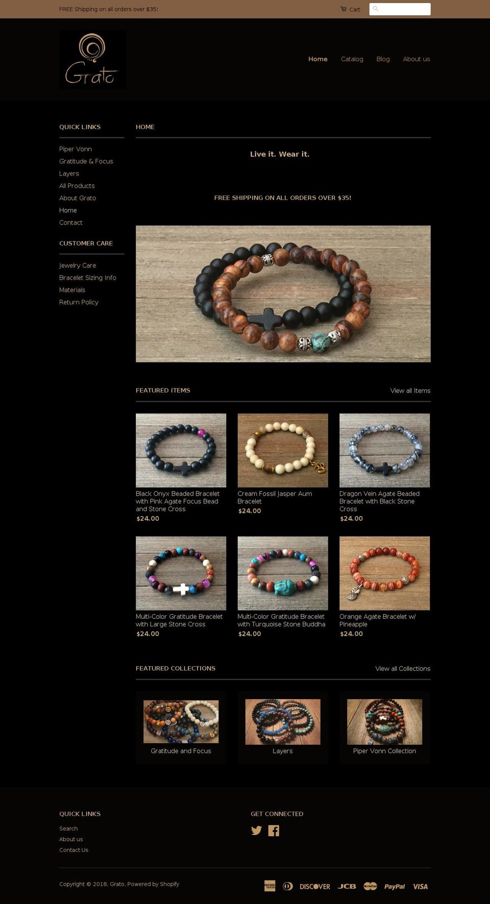 gratovita.com — Shopify storefront screenshot