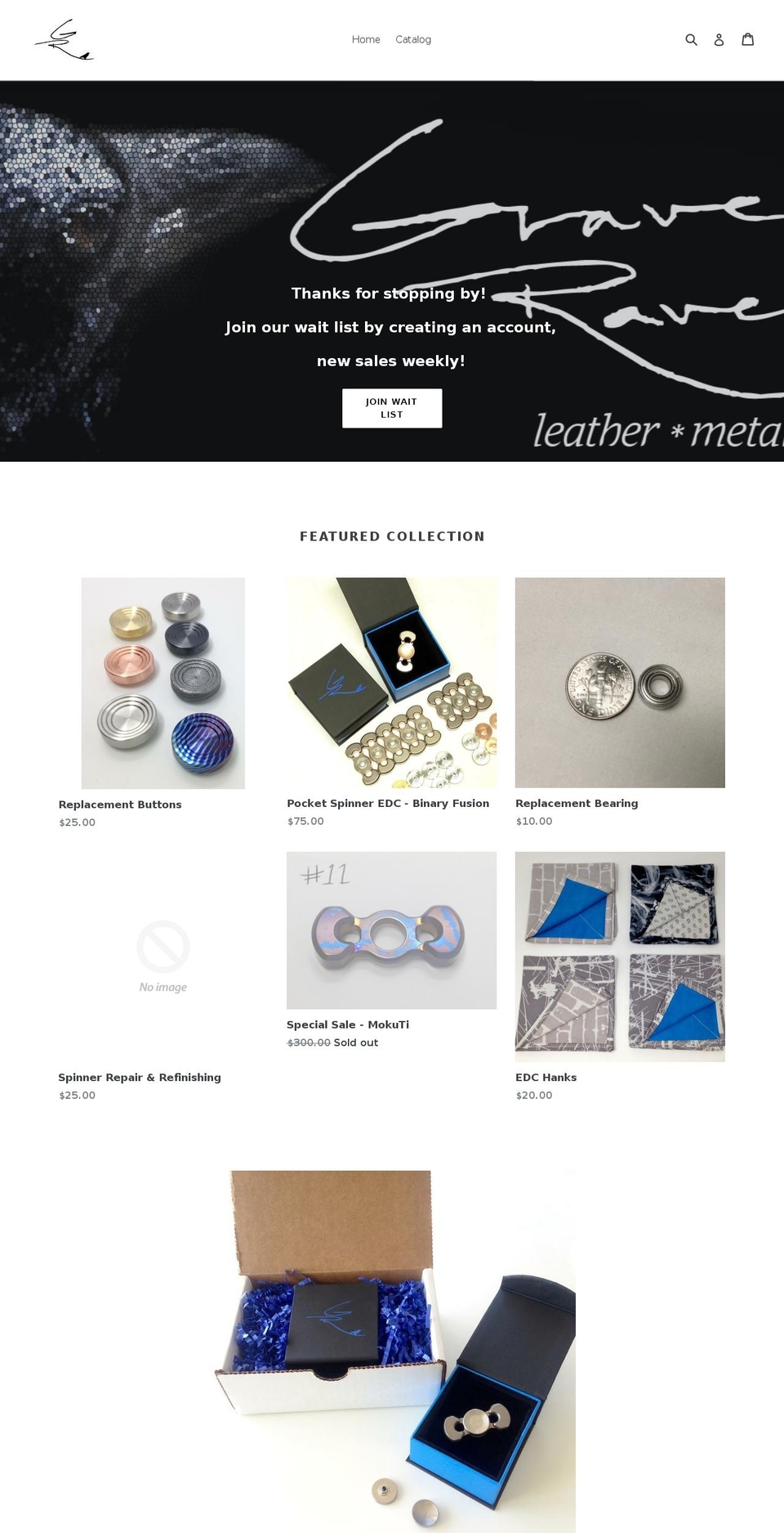 graveraven.com shopify website screenshot