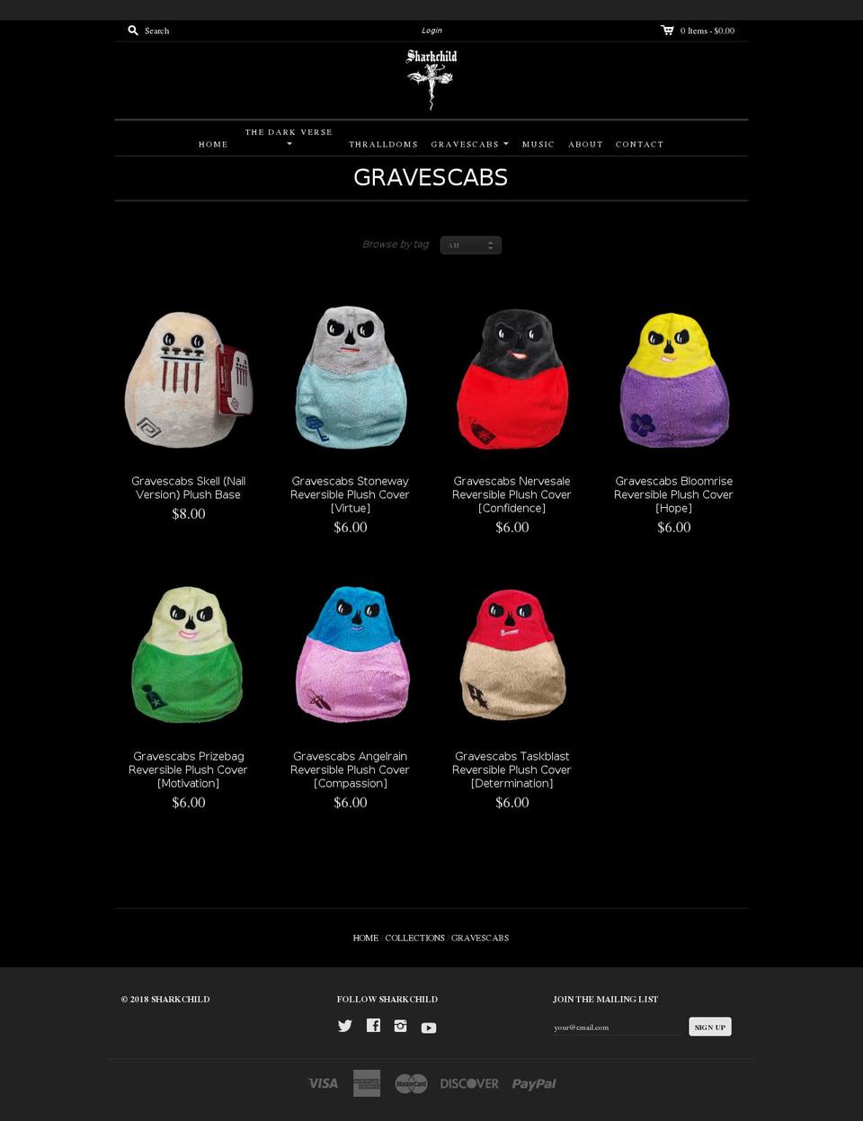 gravescabs.com — Shopify storefront screenshot