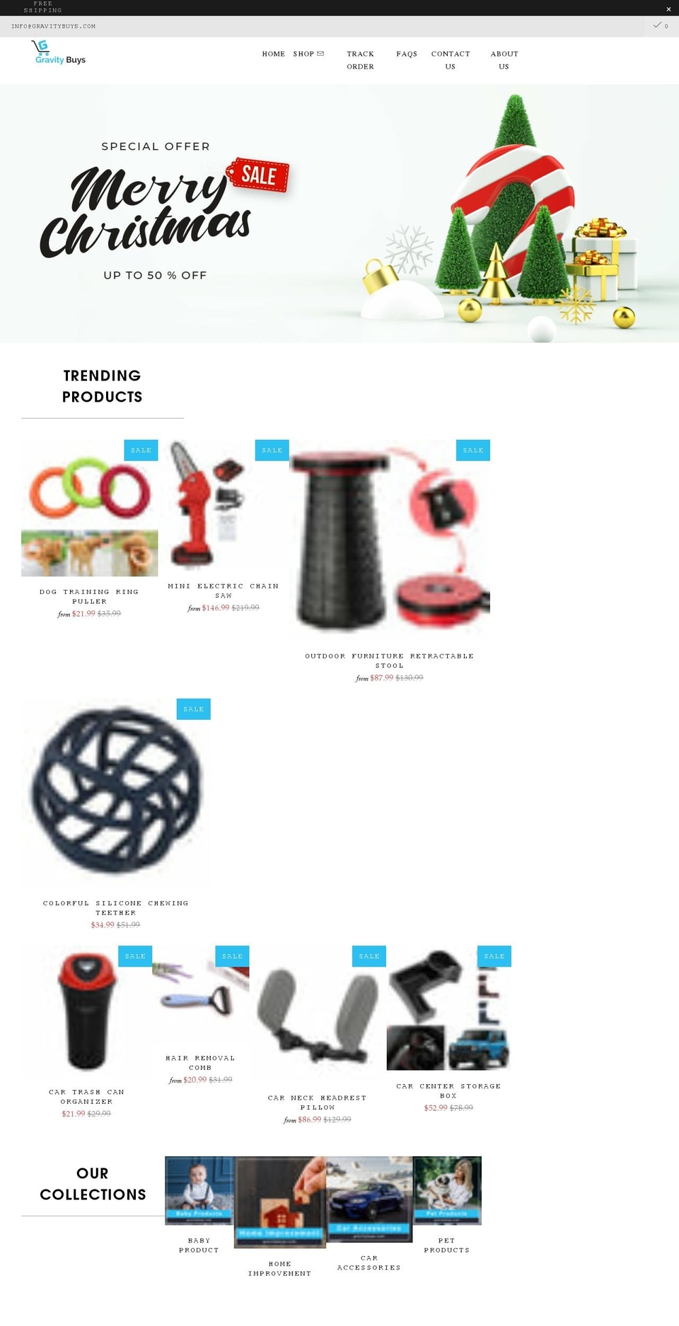 gravitybuys.com shopify website screenshot