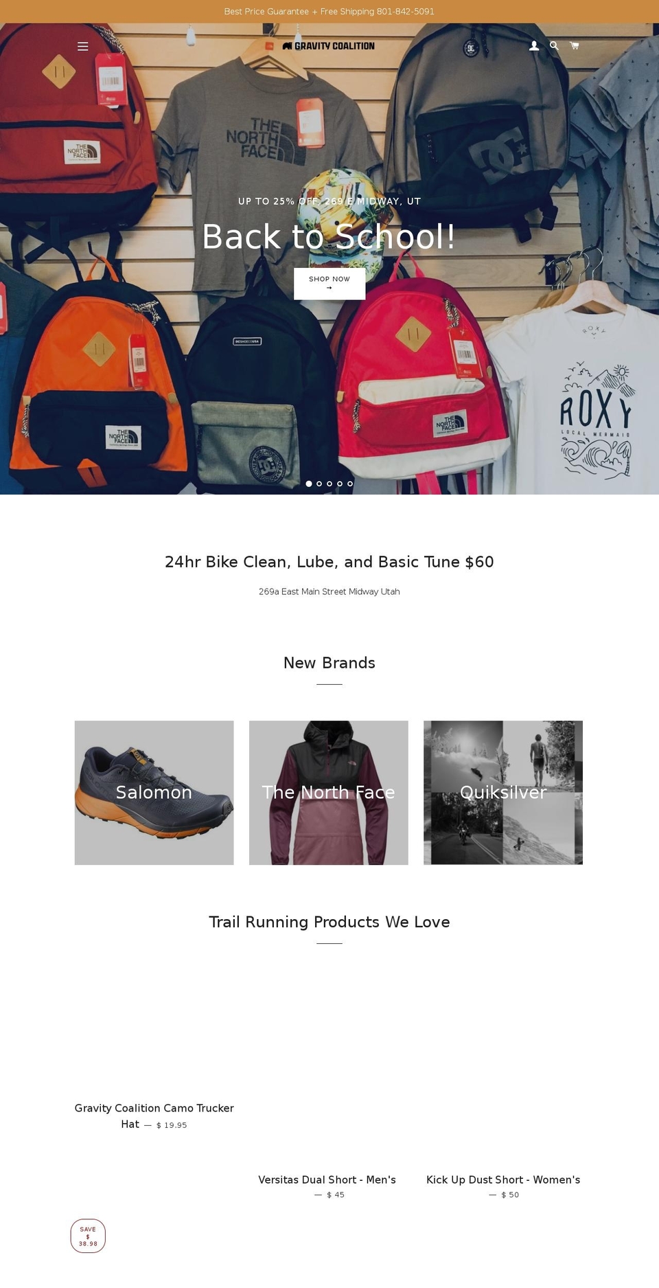 gravitycoalition.com shopify website screenshot