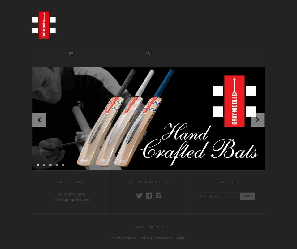 gray-nicolls.co.nz shopify website screenshot