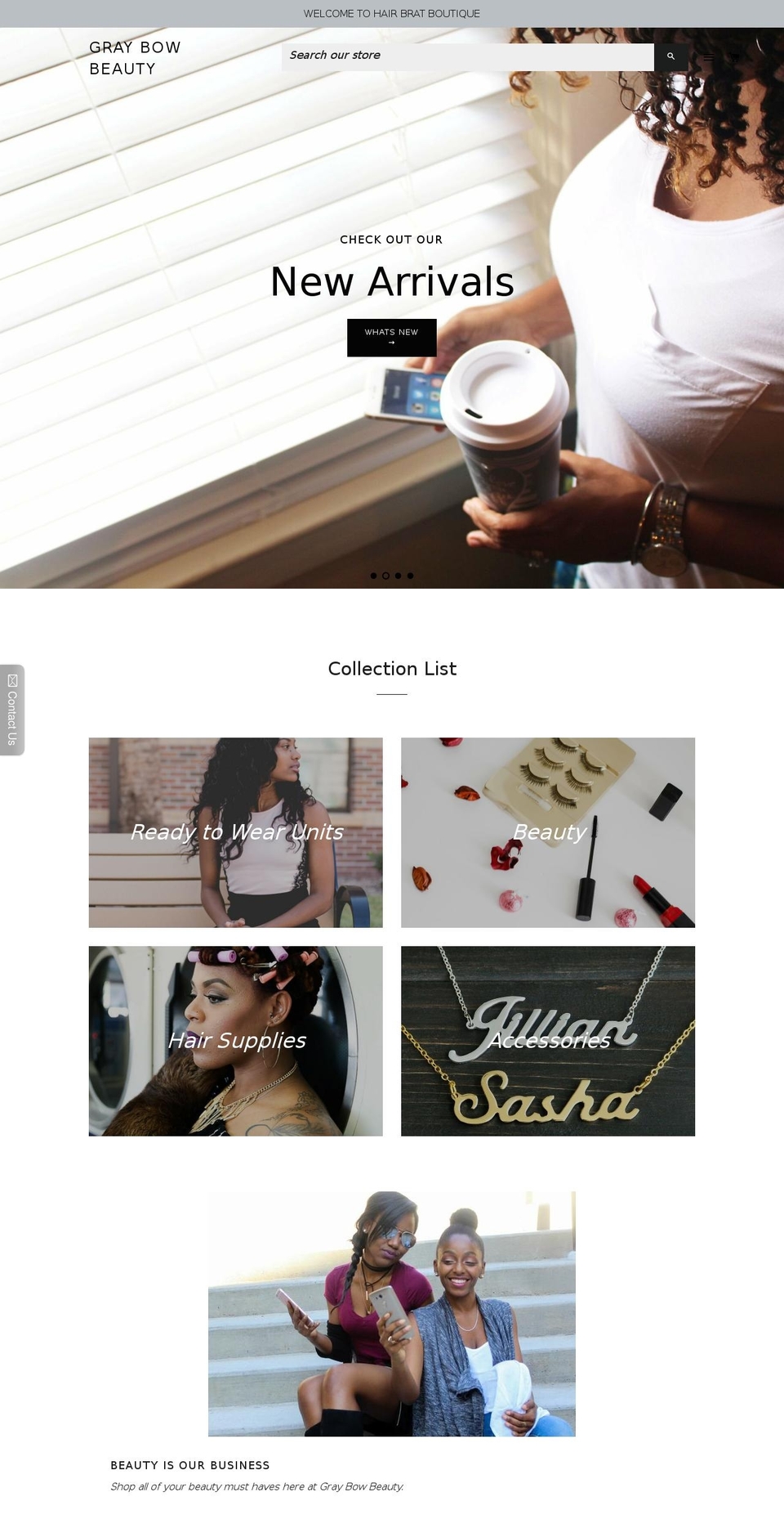 graybowbeauty.com — Shopify storefront screenshot