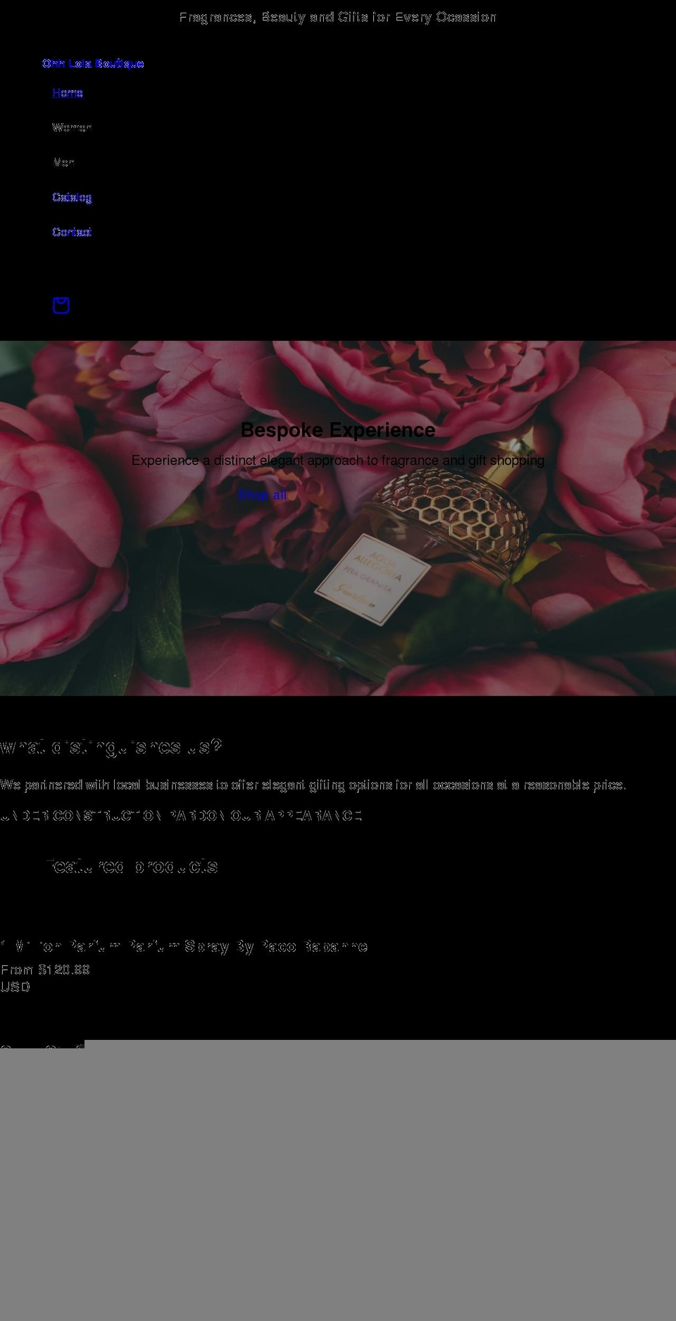 grayheron.com shopify website screenshot