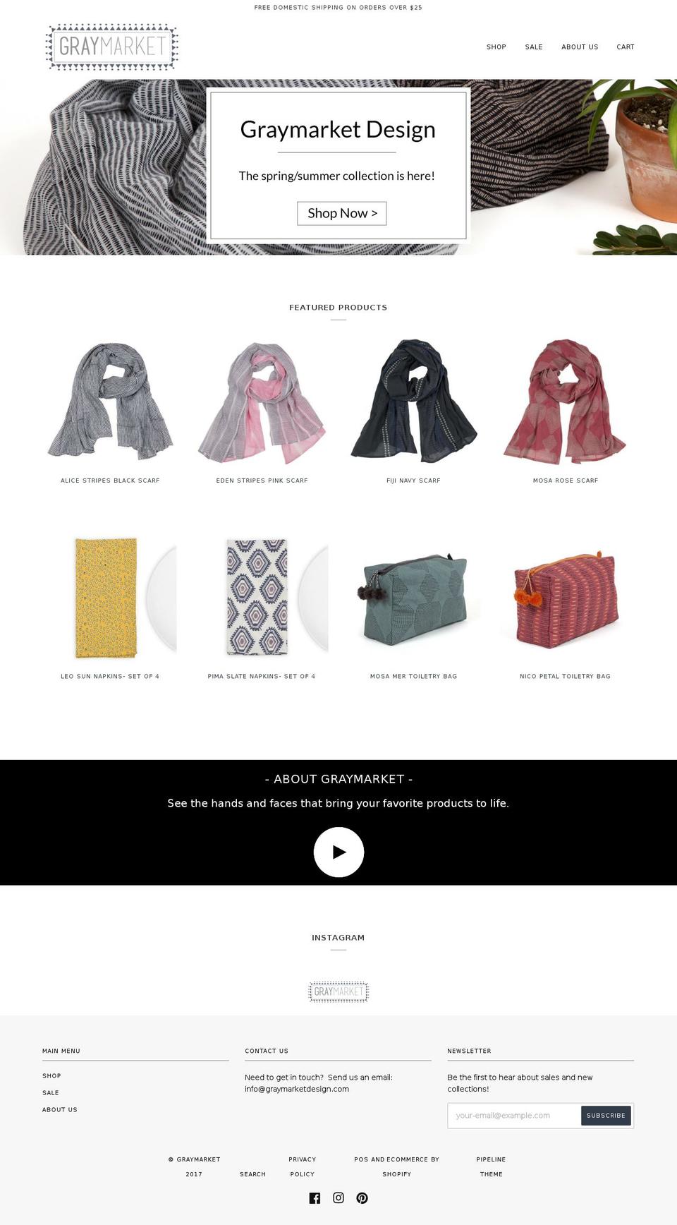 graymarketdesign.com shopify website screenshot